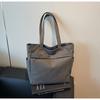 Nueva Bolsa de Lona Versátil Transfronteriza para Mujer, Bolso Tote de Hombro de Gran Capacidad, Bolso de Mano para Estudiante Universitario, Bolso Nicho