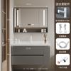 A6L Combinación Inteligente de Gabinete de Baño Lateral para Inodoro Lavabo Integrado de Cerámica para Lavado de Cara de Baño Apartamento Pequeño Lavado