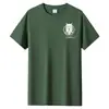 Camiseta de manga corta para hombre de algodón de fibra larga algodón casual pareja Estudiante cuello redondo media manga holgada talla grande top básico
