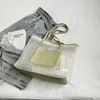 Bolsa de Gelatina Transparente para Mujer 2026 Nueva Moda Tendencia Primavera y Verano Bolso de Hombro Popular Simple Gran Capacidad Bolso Tote para Viajes