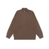Marca de moda americana North Boundary para hombre 2025 Otoño Nuevo Suéter Pulóver de Cuello Alto Chaqueta de Suéter Tejida Holgada para Hombre