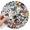 50 Piezas de Pegatinas del Paquete de Cero Expresión, Mihoyo Juego Bidimensional Lindas Pegatinas para Maleta Computadora Portátil