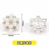 Venta Caliente de Fábrica Botones de Aleación Cosidos a Mano Hebilla de Taladro de Perlas y Pedrería Material para Joyería y Ropa DIY Hebilla Decorativa Estilo Pequeño Chanel