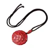 Colgante Pixiu de Mineral Crudo Cinabrio para Atraer Riqueza, Colgante de Cristal Arena Dorada Púrpura de Alto Contenido, Collar de Arena Roja Imperial al por Mayor