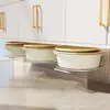 Estante de Almacenamiento para Lavabo de Baño, Organizador sin Taladro Debajo del Lavabo, Estante Multifuncional para Colgar Lavabos Debajo del Gabinete del Baño