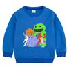 Primavera 2024 Meninos Nova Camiseta Infantil de manga comprida Primavera e Outono Base Camisa Meninos Moletom Infantil Gola Redonda Top