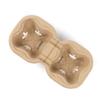 Porta-copos destacável 4-em-2 para chá com leite para viagem, Base porta-bebidas para café, Porta-copos descartável de polpa biodegradável para entrega