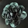 Satén Francés 19cm Tela Exagerada Flor Grande Broche de Pin para Corsage de Mujer Flor Hecha a Mano Broche de Accesorios para Ropa