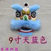 Leones de Lana Bailarines Infantiles con Luces Intermitentes, Actuación Escénica, Cabeza de León, Accesorios para Danza del León, Adornos Artesanales de Plástico