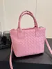 2026 Cesta Tecida de Design Simples e Luxo Leve Bolsa de Mão para Ombro Único e Transversal Bolsa Feminina Estilo Novo Primavera e Verão Moda Texturizada