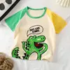 Camiseta de Algodón Puro de Manga Corta para Niños, Nuevo Estilo de Verano 2026, Camiseta para Bebé Niño, Camiseta de Manga Corta con Dibujos Animados para Niña, Estilo Coreano, Ropa para Niños