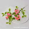 Flores Simuladas de Isla Plana de Primavera con Flores para Sala de Estar y Dormitorio Decoración de Escritorio Fotografía Ingeniería Suave Arte Floral Materiales de Plantas Verdes Falsas