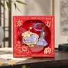 Año de la Oveja Ben Ming Nian Song Brocado Pequeña Oveja Colgante para Bendición Llavero Adorno de Bolsa Regalo de Año Nuevo Compañero Regalo de Suerte