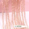 Cuentas para Ruedas de 2/3/4/6/8mm Accesorios para Joyería DIY Cuentas Sueltas de Cristal Color Estándar Transparente Cadena Completa