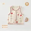 Chaleco de Algodón Puro con Lunares para Bebé para Primavera y Otoño, Ropa Exterior Clase A para Recién Nacidos, Cárdigan Transpirable y Versátil para Bebés