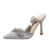 Juti spot estilo perenne tacones altos europeos y americanos moda transfronteriza talla grande zapatos de mujer sexy banda pedrería tacones altos de mujer