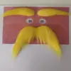 Amazon Cross-border Amarelo Velho Les Barba Máscara Simulação Barba Adereço de Performance Sobrancelhas Barba terno