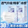 Mascarilla Refrescante Haishi Hainuo con Sensación de Hielo, Mascarilla de Verano Transpirable y Delgada con Sensación de Hielo, Empaquetada Individualmente para el Verano