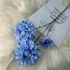 Nova Flor Artificial de Fragrância Escura com 3 Cabeças para Decoração de Auditório de Casamento, Flor Falsa Transfronteiriça de Comércio Exterior, Fabricantes Atacadistas
