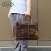 Jiameda maletín de cuero retro nuevo transfronterizo venta al por mayor cuero crazy horse bolsa para laptop bolsa de mensajero
