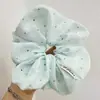 Goma para el pelo de tela de lunares frescos y coloridos estilo coreano, Lazo para el pelo dulce estilo niña, Accesorio versátil para el cabello para el uso diario
