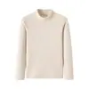 H129 Ollie terciopelo cuello semi-alto camisa base mujer otoño e invierno corte ajustado interior forro polar grueso cálido manga larga chaqueta venta al por mayor