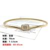 Outono e Inverno Novo Estilo Estilo Elástico Corrente de Cintura Elástica Versátil Moda Vestido Terno com Cinto Fino de Diamantes para Mulheres