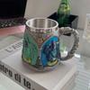 Jarra de cerveza de Harry Potter de segunda generación, taza de acero inoxidable, recuerdo de la Academia de las Cuatro Magias de Harry Potter