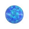 Anillo de gema Huagang redondo piedra OPALO superficie piedra desnuda OPALO artificial base plana liso combado color OPALO piedra principal