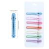 Horquilla de flequillo de color caramelo con clip de onda elegante de 6 cm para mujer con resorte de metal.