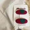 Nueva Serie Navideña Estrella Roja y Verde Lazo Pasador para el Cabello Infantil Pinza Lateral Pinza para el Flequillo