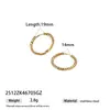 Taina Europeia e Americana Única Tendência Aço Inoxidável Ear Cuffs Venda Quente Aço Titânio Brincos de Linha Geométrica para Mulheres Joias Transfronteiriças