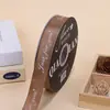 Fita de Embalagem de Flores da Moda Fita de Embalagem de Presente de Poliéster Inglês Fita de Embalagem de Acessórios Têxteis Multicor