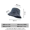 Sombrero de Pescador Casual de Mezclilla con Ala Ancha, Nuevo y de Moda para Primavera y Verano Estilo Coreano para Mujer, Sombrero de Cubo de Moda para Exteriores, Parasol y Protección Solar para Hombres