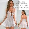 Estilo ins de blogueira europeia e americana vestido de underwear salgado doce branco temperamento saia para encontro pequeno feminina verão