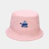 Chapéu da Moda Feminino Estilo Coreano Nova Cor Macaron Baleia de Desenho Animado Chapéu de Pescador Chapéu de Sol Masculino de Verão para Uso Externo Estudante