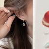 Pendientes ovalados de lágrimas de ámbar elegantes nicho de alta gama plata de ley 925 nuevos pendientes de moda pendientes para mujer