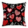 Nueva Funda de Almohada Ambiente Festivo de San Valentín Moda Tendencia Estilo Ins Estampado Digital Funda de Almohada Funda para Cojín