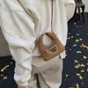Bolsa de Oso Niña con Pelo de Cordero de Dibujos Animados Nueva Mini Bandolera Otoño e Invierno Nicho Versátil Bolso Cruzado de Peluche para Niños