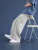 Calça Masculina de Seda Gelo Drapê para o Verão 2026 Versátil Reta Solta Casual Longa Respirável Secagem Rápida Calça Esportiva Estilo Masculino