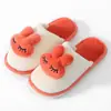 Pantuflas de cabeza de conejo para pareja, para hombres y mujeres, de suela suave para interior, ligeras, cálidas, pantuflas para el hogar para recibir invitados, casa de huéspedes y viajes