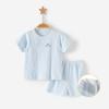 Traje de manga corta para niños, ropa fina de verano para bebés, de algodón, para niños, pantalones cortos para niñas, ropa de verano para bebés, ropa para niños