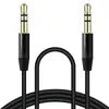 Cable de audio universal de macho a macho cable de audio de 3.5 mm cable de núcleo de cobre aux cable para coche cable para coche al por mayor