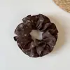 Novo scrunchie plissado fofo floral estilo coreano com um toque vintage, tiara, acessório de cabelo, novo elástico de cabelo para o início do outono para mulheres