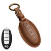 Funda de cuero para llave de Nissan Qijun Teana Tiida Sylphy Qashqai Loulan, superventas transfronteriza