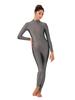 Mono Ajustado de Nylon Gimnasia Entrenamiento Yoga Adulto Ropa de Ejercicio Rendimiento Ropa de Baile Mono Moldeador de Cuerpo Manga Larga