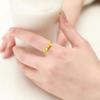 Princesa a la Fuga con Anillo de Lazo Anillo de Oro Arena de Personalidad Nicho Estilo Ins para Mujer Anillo Abierto Ajustable