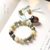 Rosario original de bodhi envejecido de 12 mm de sándalo que se puede abrir y cerrar para colocar credo incienso píldora pingan bellota paz pulsera