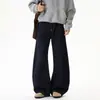 Ropa de Hombre Fengshe / Calle alta americana color original mezclilla turquesa jeans de guadaña, pantalones versátiles holgados unisex