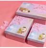Caja de regalo rectangular Tiandi Cover para perfume y lápiz labial, empaquetada en rosa, para aperitivos, vacía, al por mayor.